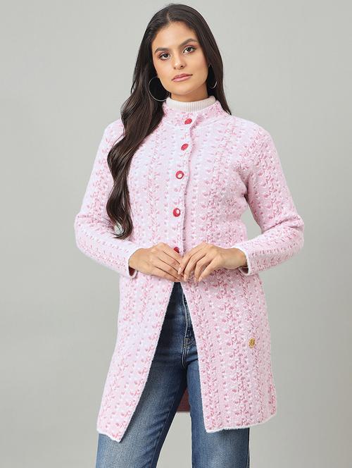 women self designed long sleeve cardigan - 22264349 - Very Small Image - 1