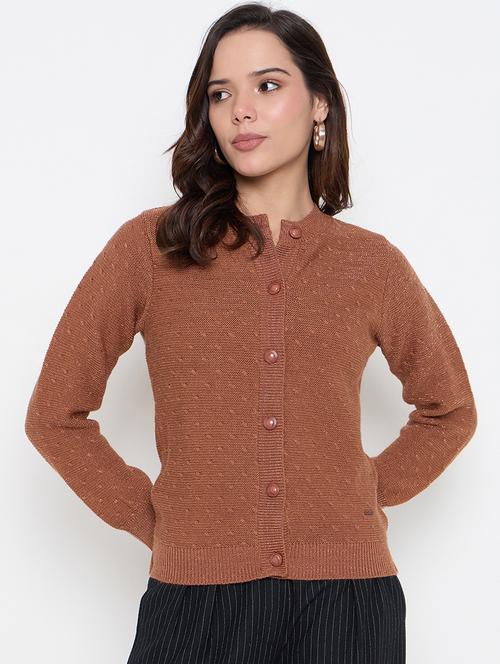 women self designed long sleeve cardigan - 22264357 - Very Small Image - 1