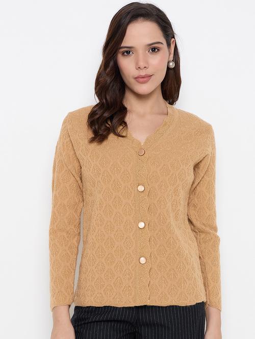 women self designed long sleeve cardigan - 22264368 - Very Small Image - 1