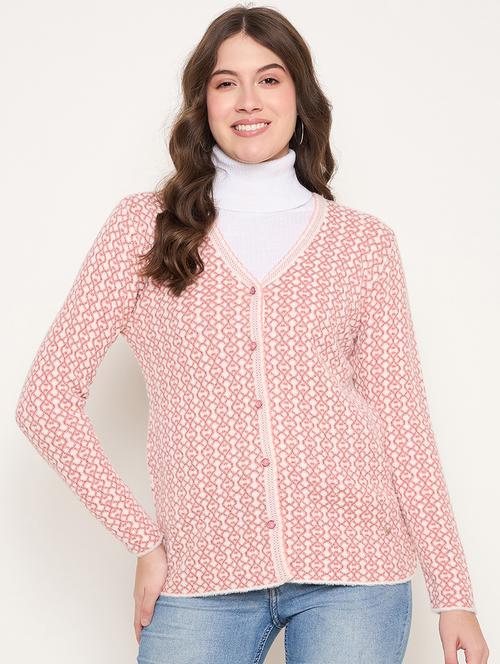 Women Self Designed Long Sleeve Cardigan - 22264378 - Very Small Image - 1