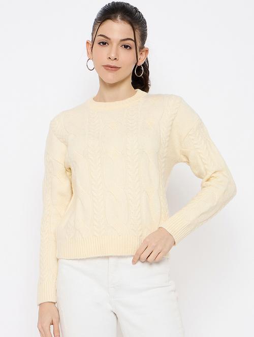 Women Self Designed Long Sleeve Pullover - 22264381 - Very Small Image - 1