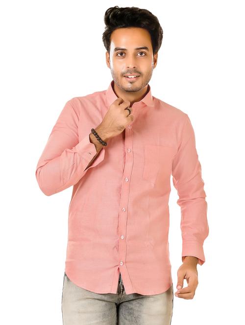 men solid long sleeve regualr fit casual shirt - 22264488 - Very Small Image - 1