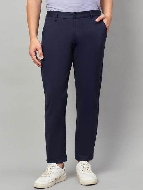 men solid mid rise chinos casual trouser - 22264556 - Very Small Image - 1
