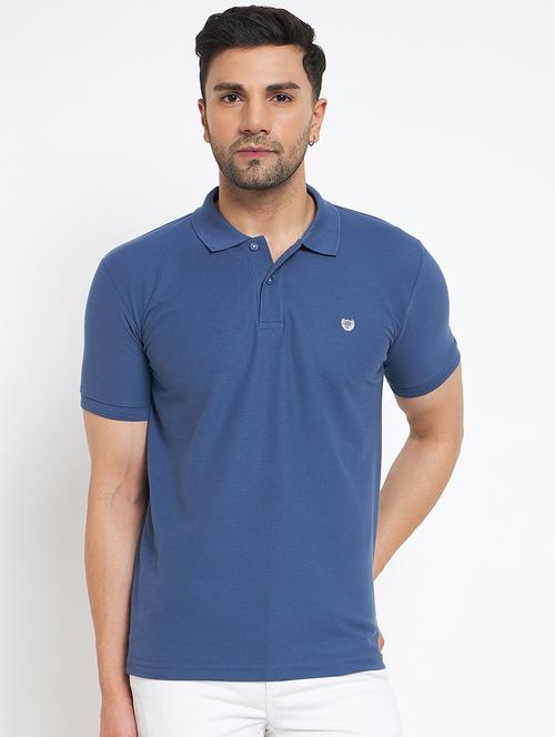 men solid short sleeve slim fit polo t-shirt - 22264609 - Very Small Image - 1