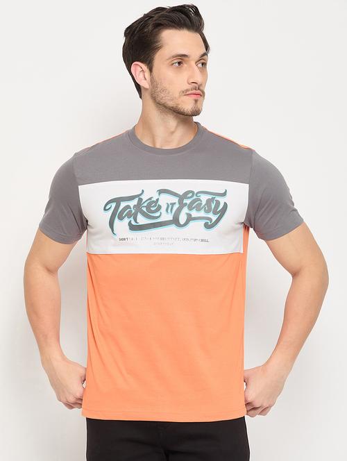 men color blocked short sleeve t-shirt - 22264621 - Very Small Image - 1