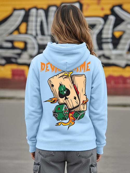 women printed long sleeve hooded sweatshirt - 22265024 - Very Small Image - 1