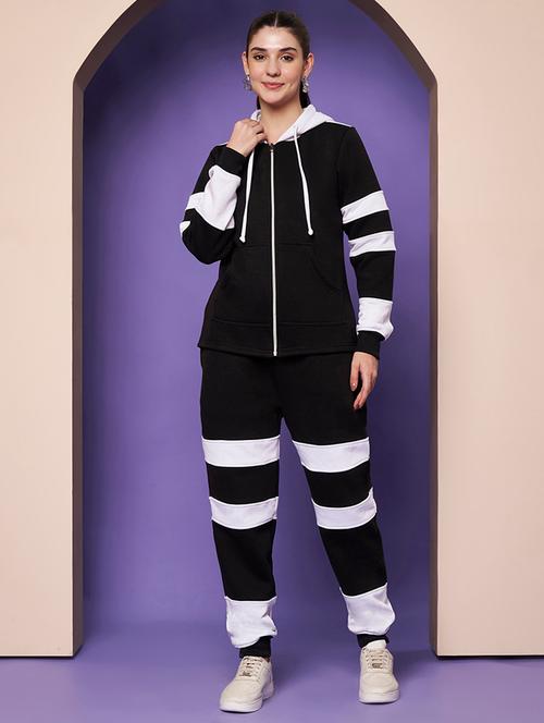 women color blocked hooded co-ord set - 22265114 - Very Small Image - 1