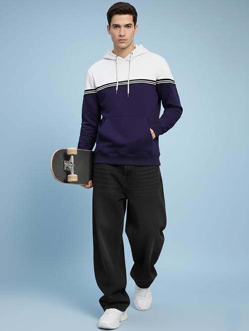 men color block long sleeve regular fit sweatshirt - 22267023 - Very Small Image - 1