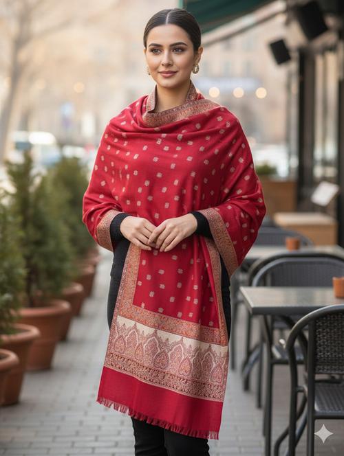 women printed winter stole - 22267842 - Very Small Image - 1