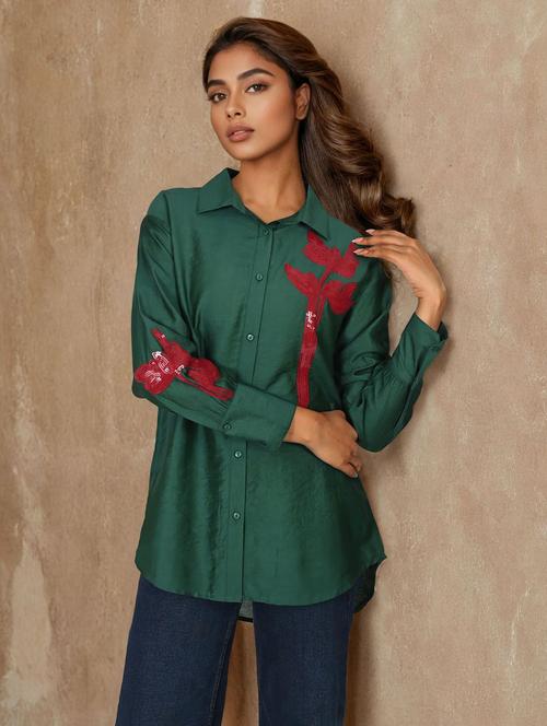 women collared long sleeve regular shirt - 22273756 - Very Small Image - 1