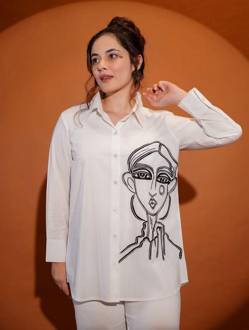 women collared long sleeve regular shirt - 22273762 - Very Small Image - 1