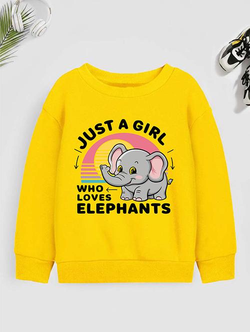 girls front print long sleeve sweatshirt - 22274376 - Very Small Image - 1