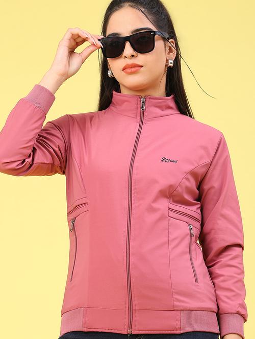 women solid long sleeve bomber jacket - 22274940 - Very Small Image - 1