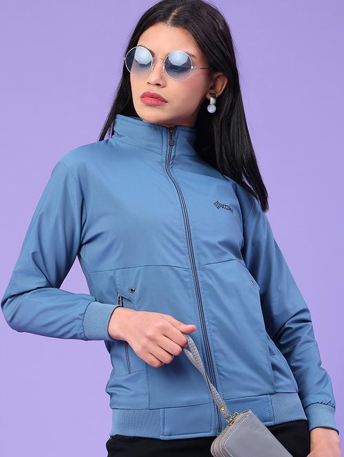 women solid long sleeve bomber jacket - 22274947 - Very Small Image - 1