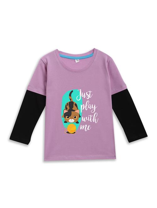 girls printed long sleeve tee - 22275690 - Very Small Image - 1