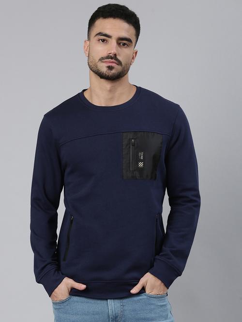 men solid long sleeve regular fit sweatshirt - 22275888 - Very Small Image - 1