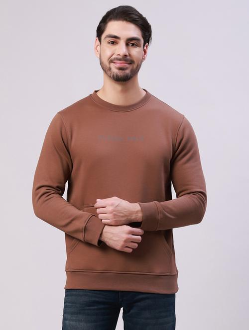 men typographic long sleeve regular fit sweatshirt - 22275896 - Very Small Image - 1