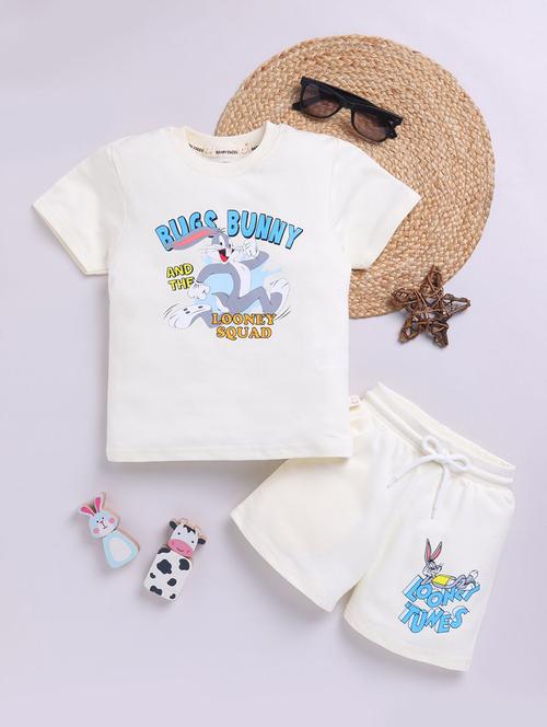 boys printed shorts co-ord set - 22276494 - Very Small Image - 1