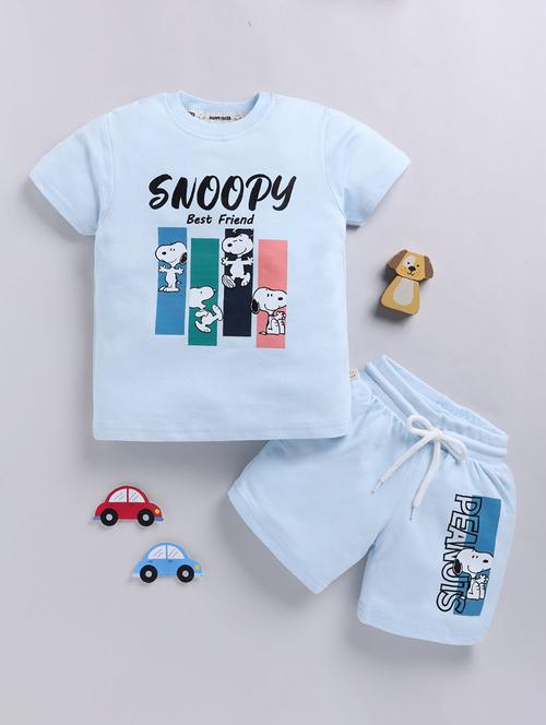 kids printed shorts co-ord set - 22276498 - Very Small Image - 1