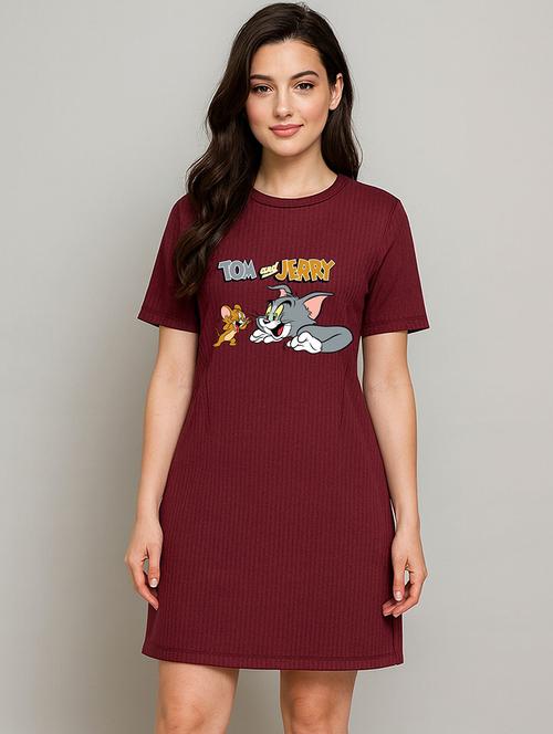 women printed short sleeve t-shirt dress - 22276527 - Very Small Image - 1