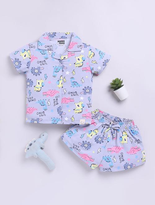 kids printed shorts co-ord set - 22276615 - Very Small Image - 1