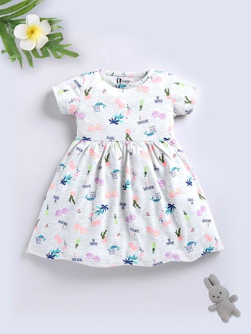 girls printed short sleeve a-line dress - 22277093 - Very Small Image - 1