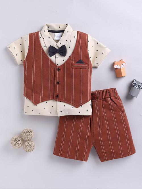 kids striped shorts co-ord set - 22277365 - Very Small Image - 1