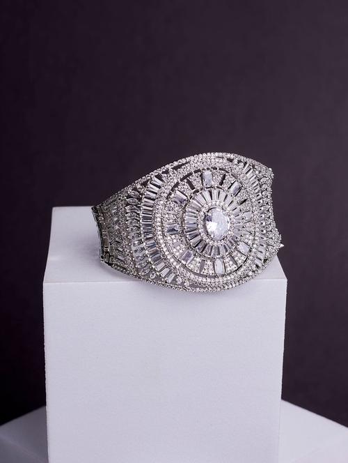 opal touch silver plated ad white american diamond bracelet - 22277872 - Very Small Image - 1