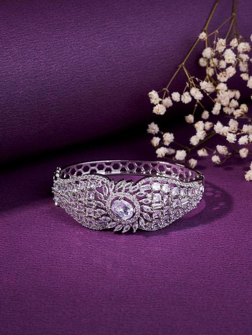 opal touch silver plated ad white american diamond bracelet - 22277874 - Very Small Image - 1