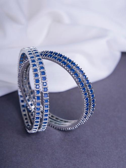 women blue brass bangle - 22278121 - Very Small Image - 1