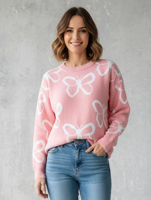 women self designed long sleeve pullover - 22278308 - Very Small Image - 1