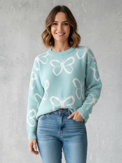 women self designed long sleeve pullover - 22278413 - Very Small Image - 1