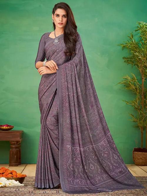 Women Printed Casual Wear Saree With Blouse - 22279098 - Very Small Image - 1
