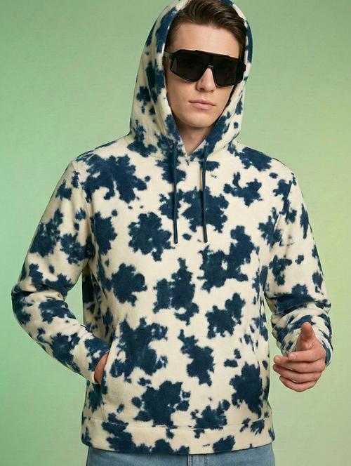 men printed long sleeve hooded sweatshirt - 22280437 - Very Small Image - 1
