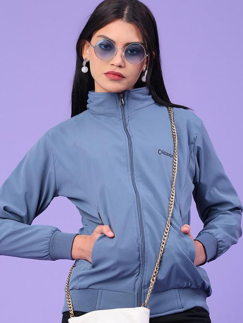 women solid long sleeve bomber jacket - 22281760 - Very Small Image - 1