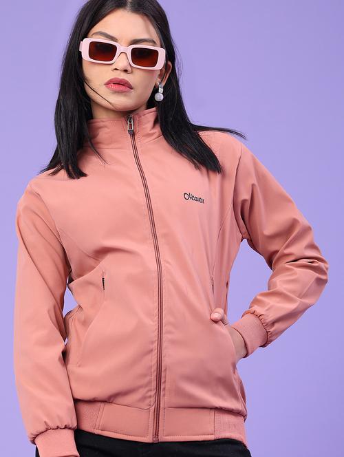 women solid long sleeve bomber jacket - 22281763 - Very Small Image - 1