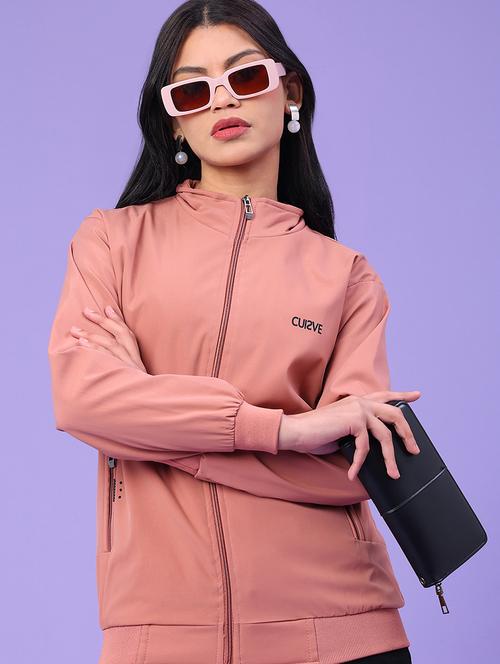 women solid long sleeve bomber jacket - 22281768 - Very Small Image - 1