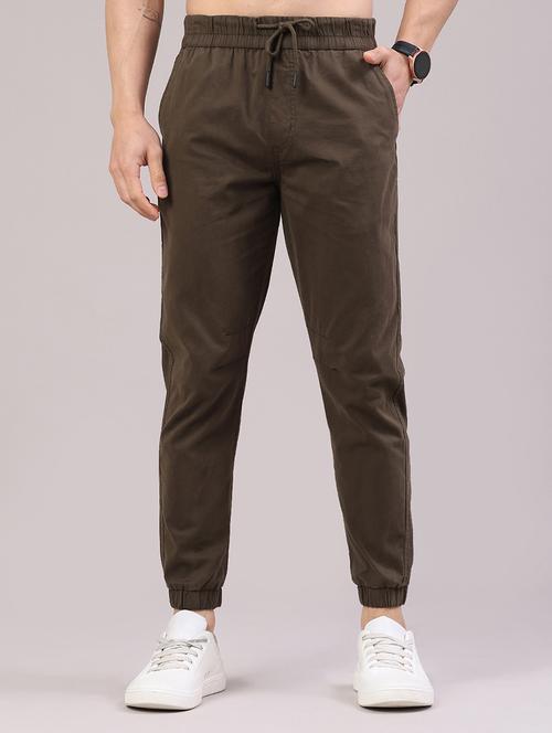 men solid mid rise regular fit jogger - 22281811 - Very Small Image - 1