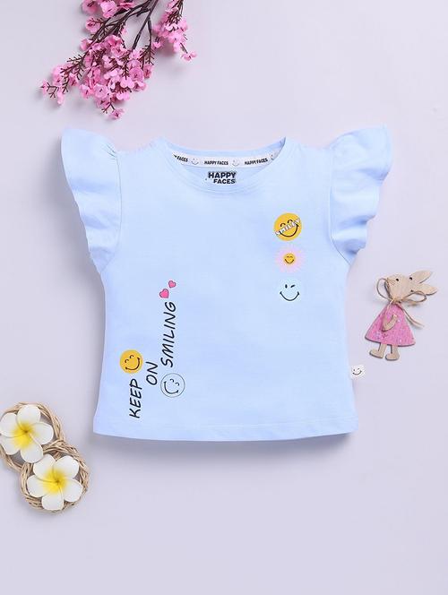 girls printed cap sleeve tee - 22282442 - Very Small Image - 1