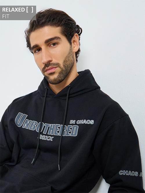 men typographic long sleeve oversized sweatshirt - 22285842 - Very Small Image - 1