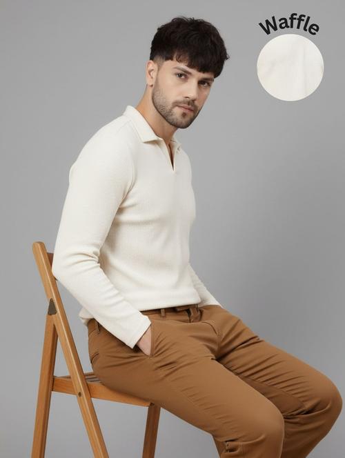 men solid long sleeve polo t-shirt - 22285905 - Very Small Image - 1
