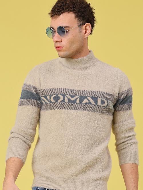 men self design long sleeve regular fit pullover  - 22287362 - Very Small Image - 1