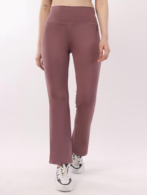 women solid high rise bootcut legging - 22288627 - Very Small Image - 1