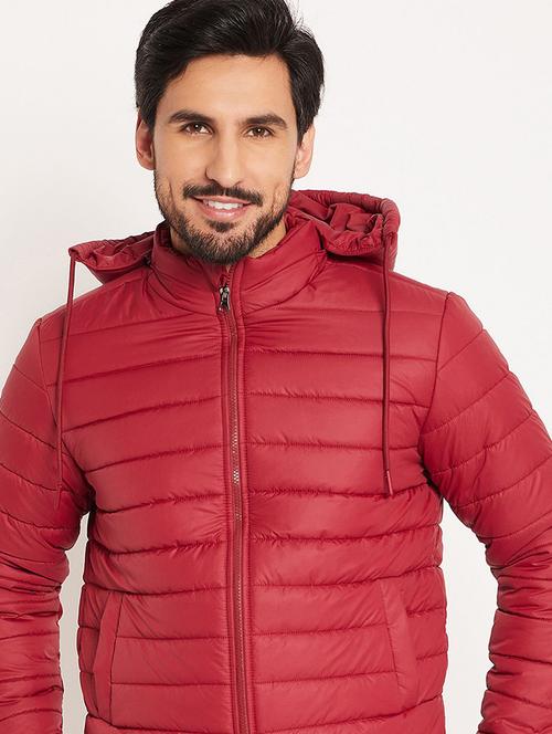 men solid long sleeve puffer jacket - 22291418 - Very Small Image - 1