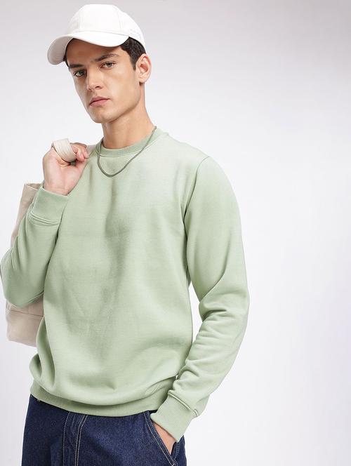 men solid long sleeve regular fit sweatshirt - 22291687 - Very Small Image - 1
