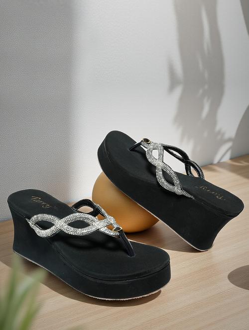 women solid slip on wedge - 22292288 - Very Small Image - 1