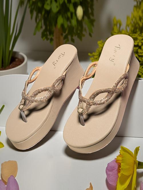women solid slip on wedge - 22292289 - Very Small Image - 1