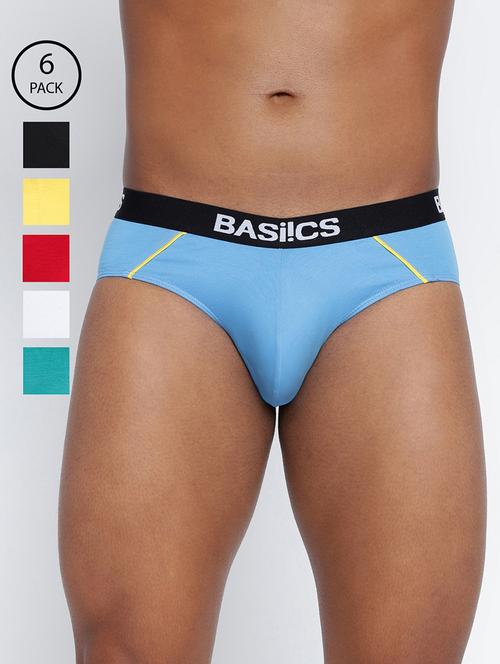men pack of 6 solid hipster briefs - 22295417 - Very Small Image - 1