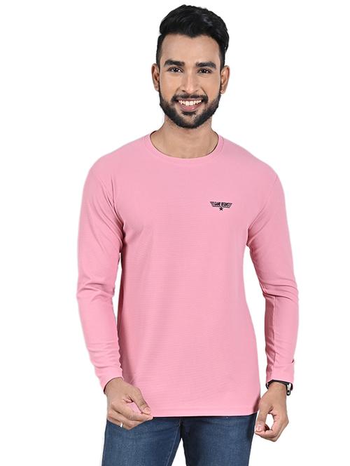 men logo print long sleeve slim fit t-shirt - 22299343 - Very Small Image - 1