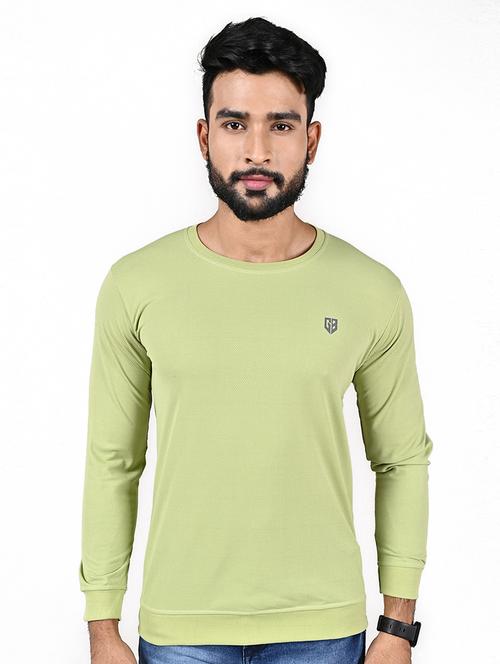 men logo print long sleeve slim fit t-shirt - 22299348 - Very Small Image - 1